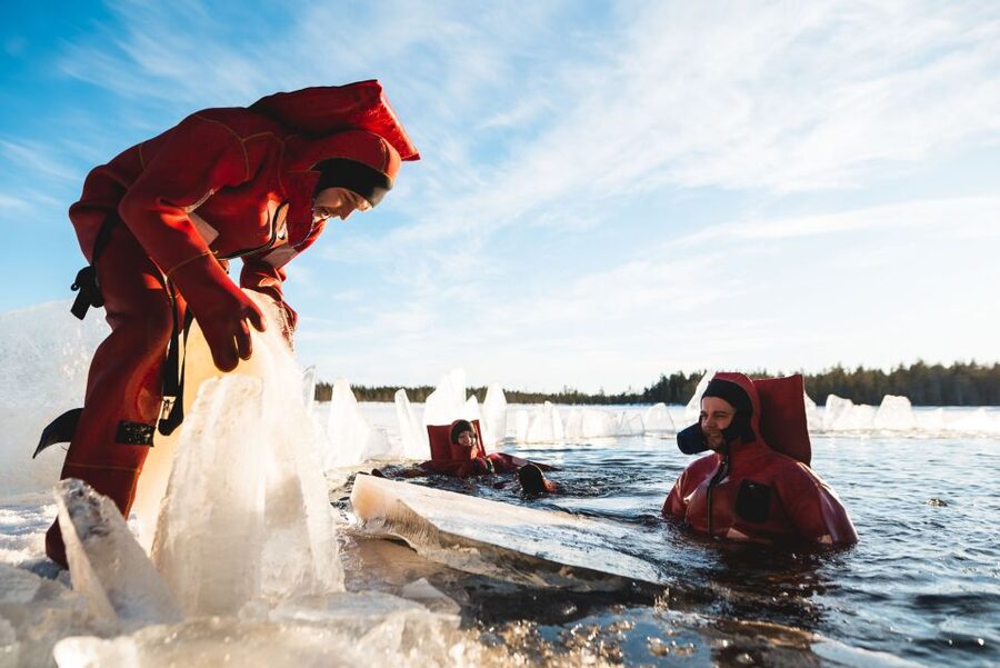 Daytime Ice Floating Rovaniemi, Frozen Lake Experience - Pickup, Timing, and How You Find the Group