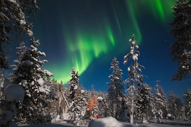 Evening Escape - Snowmobile safari and campfire in Rovaniemi - Aurora hunting without stress: how to improve your odds