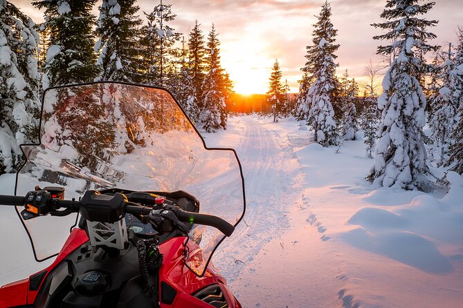 Family Snowmobile Safari in Rovaniemi - Learning to Drive: The Office Stop and the On-Snow Instructions