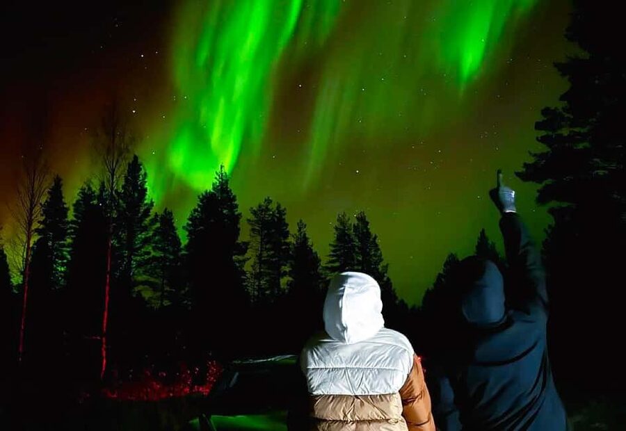 From Rovaniemi: Night Tour in Search of the Aurora with BBQ - Photo help in the dark: what the guide does for better aurora pictures