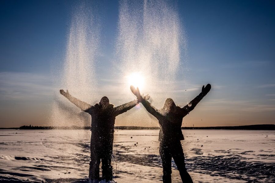 From Rovaniemi: Private Photoshoot in the Lappish Wilderness - The photo spot: forest, water, and snow in one session
