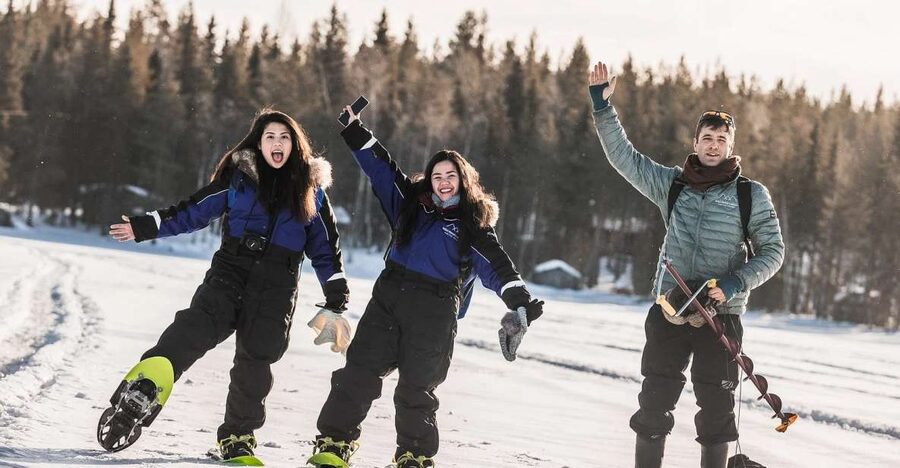From Rovaniemi: Snowshoeing and Ice Fishing Tour - Winter Survival Skill: Making Fire Without Matches