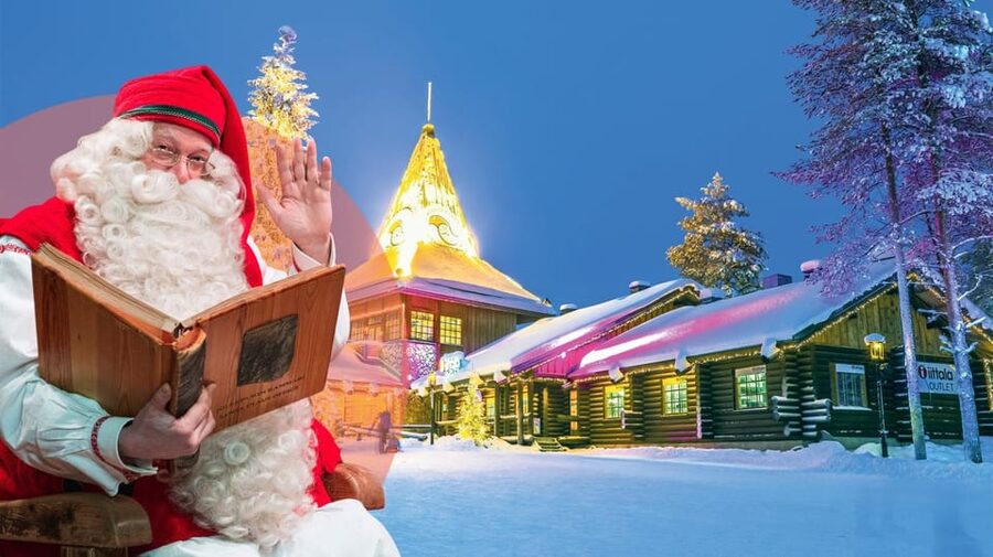 From Rovaniemi: Tour to Santa Claus Village - The Santa Claus meeting, wish-list whispering, and elf photo help