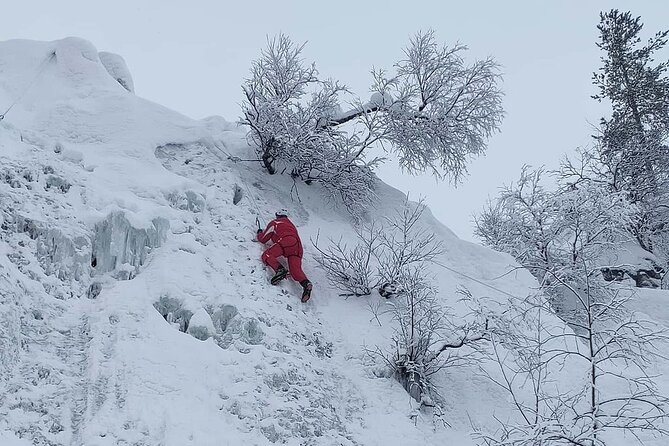 Guided Ice Climbing Activity in Pyhä - Coaching style I would plan for, including Kai