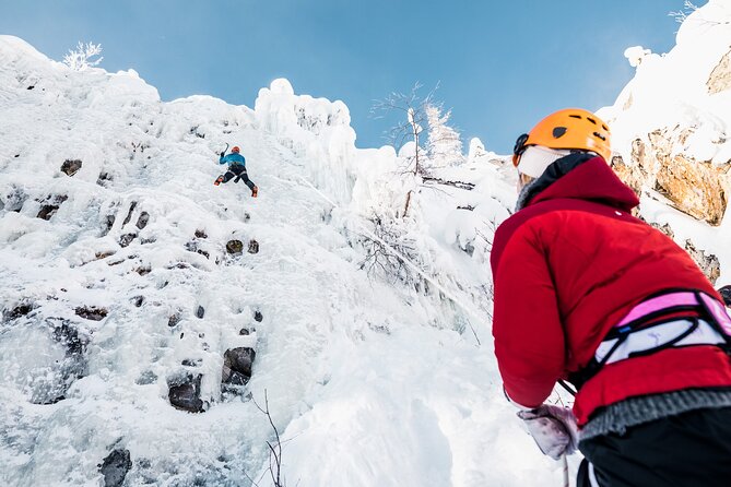 Half-Day Premium Ice Climbing in Pyhä Lapland - Tajukangas bonfire prep, safety talk, and getting clipped in