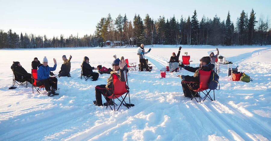 Ice fishing program in Lapland - Cold-weather reality check, and how to dress so you enjoy it