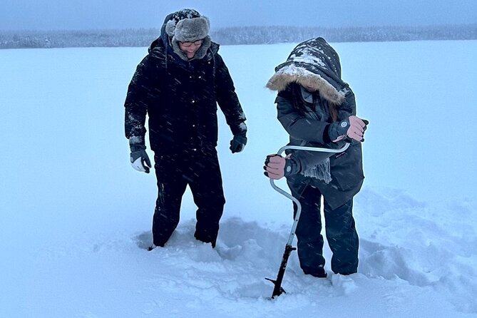 Ice Fishing with Snowmobiles - Getting There: Pekankatu 3, Pickup by Text, and an 11:00 Start