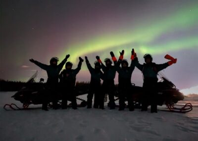 Night Safari on Snowmobiles