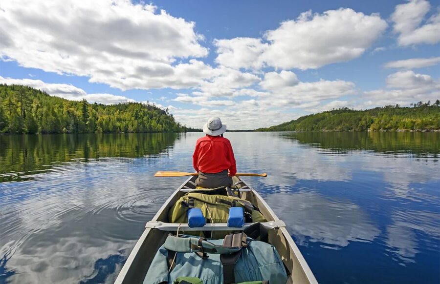Lapland: Canoeing Trip with Reindeer and Husky Farm Tour - The forest-to-lake transition that makes the day feel complete