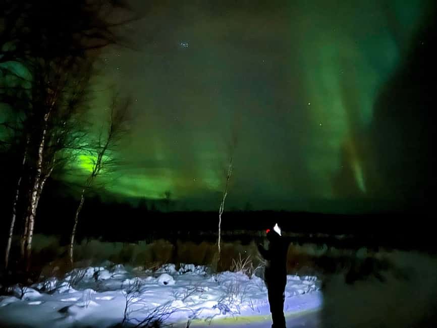 Northern lights private tour Rovaniemi - How the aurora hunt works: light pollution, solar activity, and chasing clouds