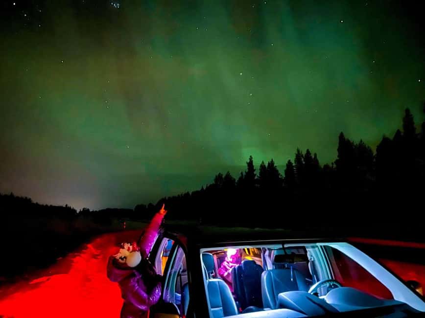 Northern lights private tour Rovaniemi - What if the lights do not show: the half price second tour option