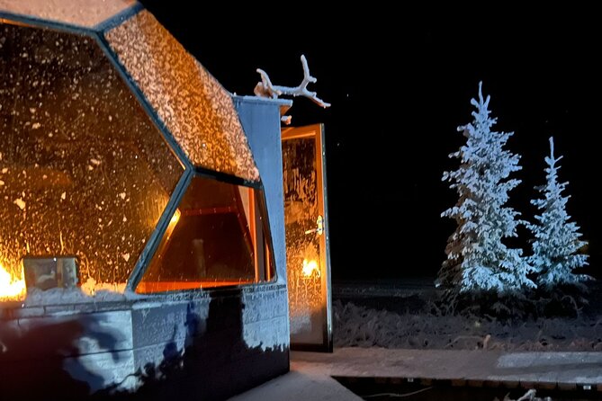 PRIVATE Party dinner in a Glass Igloo Under Northern Lights - Glass Igloo Dinner Meets a Northern Lights Hunt: The Big Idea