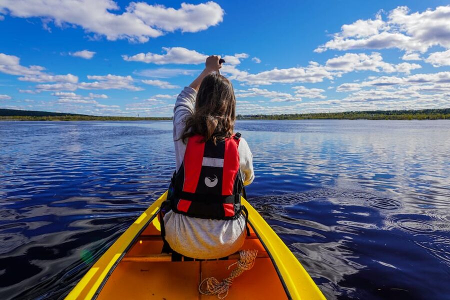 Rovaniemi: All-Day Canoe Adventure - A Full-Day Lapland Canoe Adventure, calm water to fast return