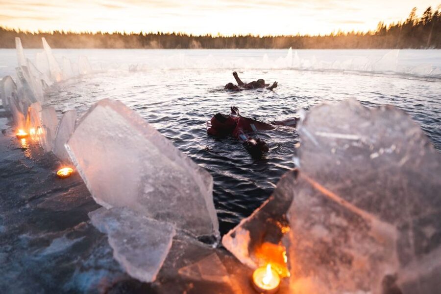 Rovaniemi: Arctic Ice Floating and Northern Lights Tour - Safety Briefing, Then Straight to the Ice