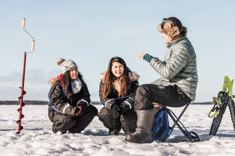 Rovaniemi: Ice Fishing Experience - Your First Skills: Drilling the Ice and Setting Up