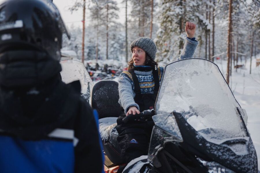 Rovaniemi: Ice Fishing & Snowmobile Safari Combo Day - The Snowmobile Safari: 20 Kilometers of Forest Views and Cold-Air Reality