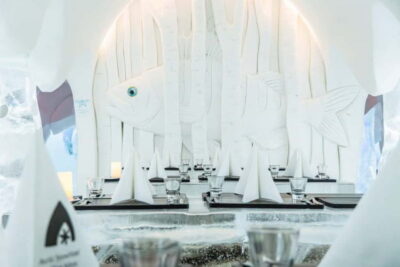 Ice Restaurant Dinner with Snow Sauna & jacuzzi