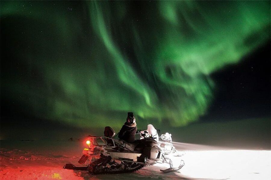 Rovaniemi: Northern Lights Snowmobile Hunt - Where you start in Rovaniemi: Subway and Rosso