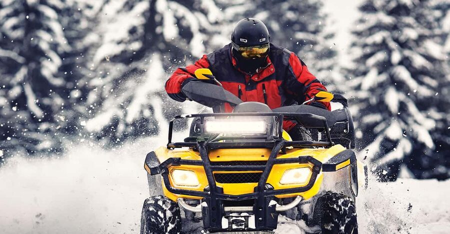 Rovaniemi: Quad Bike Ride and Ice Fishing - Before you ride: pickup, rules, and that important safety talk