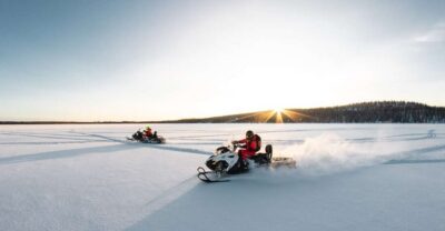 Snowmobile and Ice Fishing Adventure with Lunch