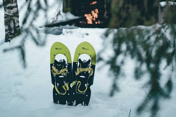 Rovaniemi: Snowshoeing in a magical snowy forest - Fire, Hot Juice, and Sausages: The Warm-Up That Feels Like Finland