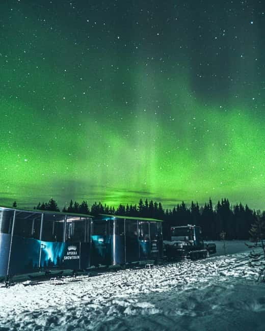 Rovaniemi: Snowtrain to Northern Lights Camp - Apukka Aurora Camp: Bonfire Snacks, Stories, and a Real Night Out