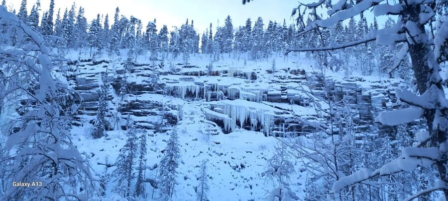 Ruka: Korouoma Canyon Finland - Korouma Waterfalls - Wildlife Chances, Without the Distraction of Chasing