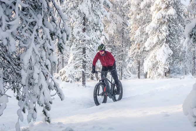 Scenic electric fat bike group ride in Rovaniemi - How the e-fatbikes change the whole experience
