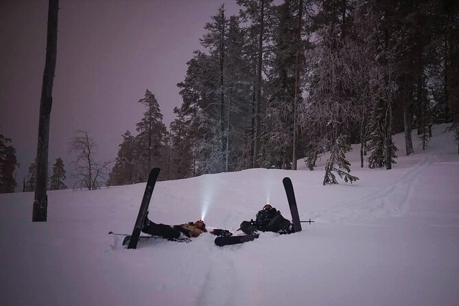 Ski Trekking under the Northern Lights - The Campfire Stop: Teepee Warmth and Finnish Snacks
