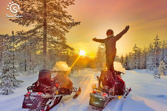 Snowmobile Safari into Arctic Wilderness - Arctic Circle snowmobiling in a tight, two and a half hour window