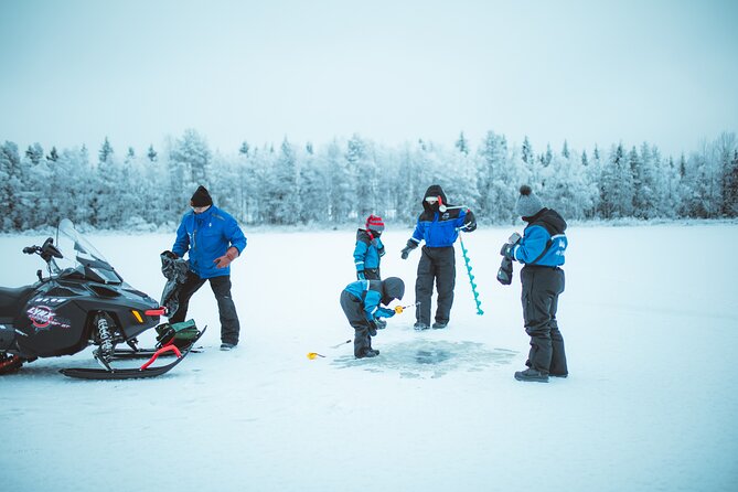 Snowmobiling and ice fishing in Apukka Resort, Rovaniemi - What you’re really paying for, since the price shows as $0.00