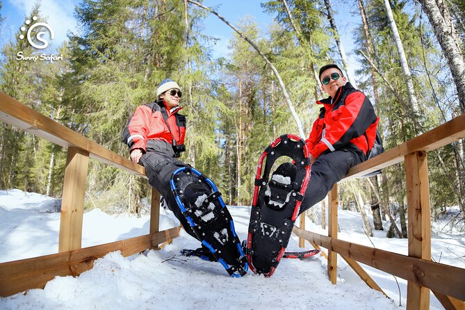Snowshoeing in Lapland Wilderness - A Real Arctic Walk Starts With Sunny Safari in Rovaniemi