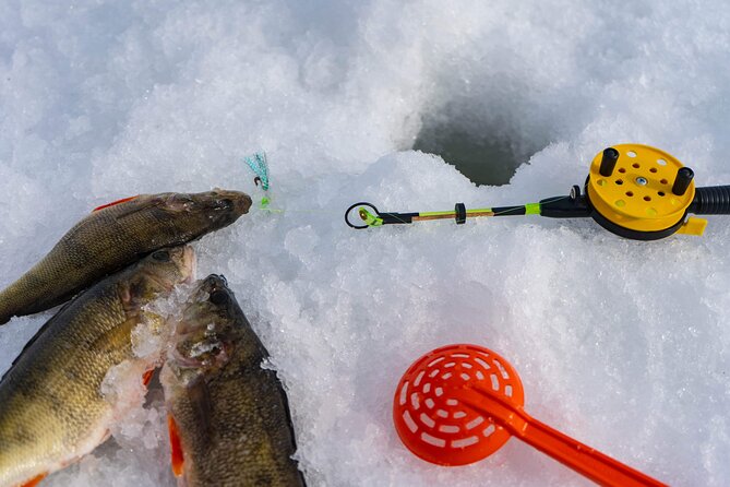 VIP Ice Fishing "ICEBREAKER" Lunch in Glass Igloo - Guides that keep it safe and make it feel personal