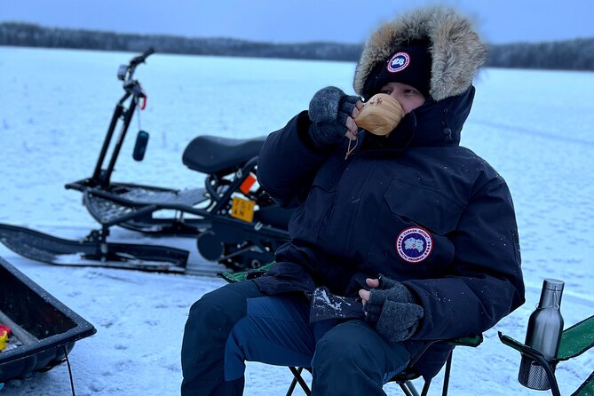 VIP Ice Fishing "ICEBREAKER" Lunch in Glass Igloo - Food choices and what happens if the fish are shy