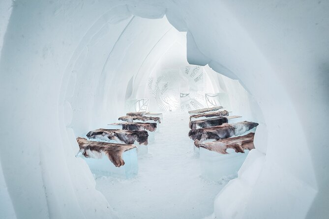 Visiting package: Guided Tour at Arctic Snow Hotel - Snow sled fun in the yard: toboggans and kick sledges you can actually use